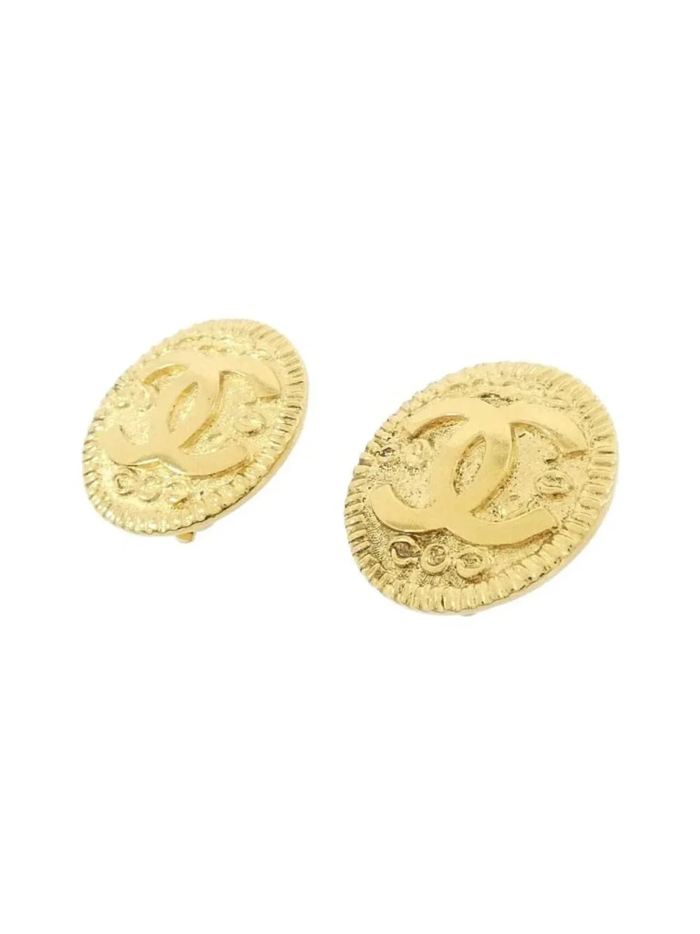 Chanel Vintage Earrings Gold